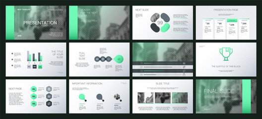 Presentation template design