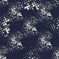 Modern halftone background meaningful dots Abstract futuristic backdrop.