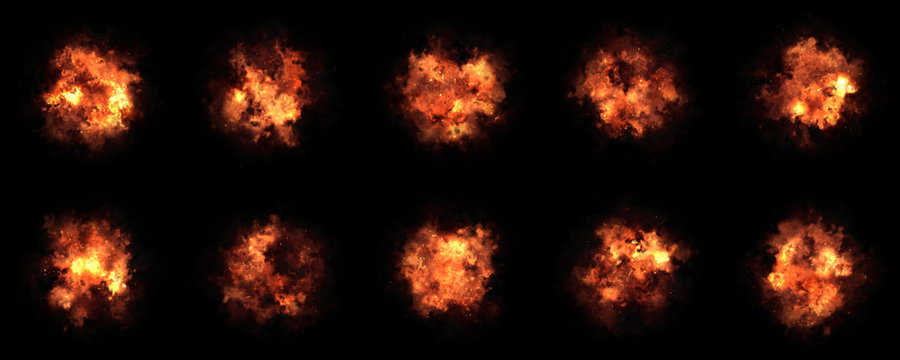 Fire effect collection background