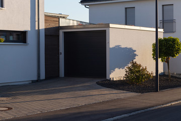 carport garage of entrace area modern houses