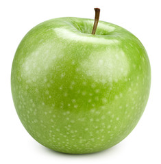 Green apples isolated on white