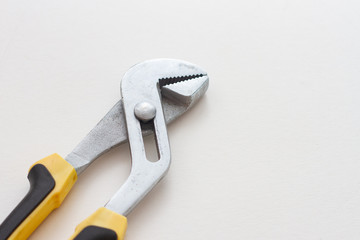 adjustable wrench isolated on white background