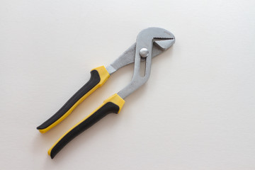 Obraz premium adjustable wrench on white background