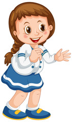 A cute girl charatcer