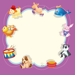 Fototapeta premium A children toys template