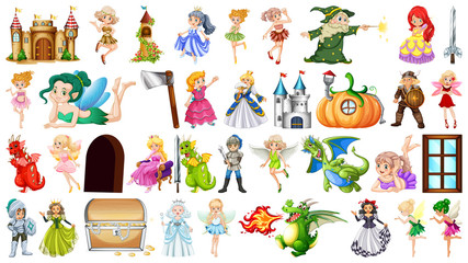 Fototapeta premium Large themed fantasy set