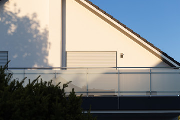 facade architecture details of modern house