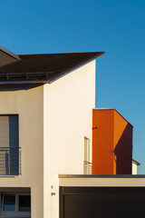 facade architecture details of modern house