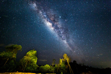 Milkyway galaxy rise from North Borneo, Sabah, Malaysia