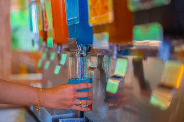 water fruit a buffet in shabu shabu restaurant