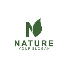 nature logo template design vector