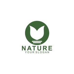 nature logo template design vector