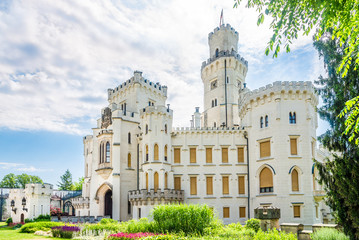 Fototapeta na wymiar View at the Castle Hluboka in Czech Republic