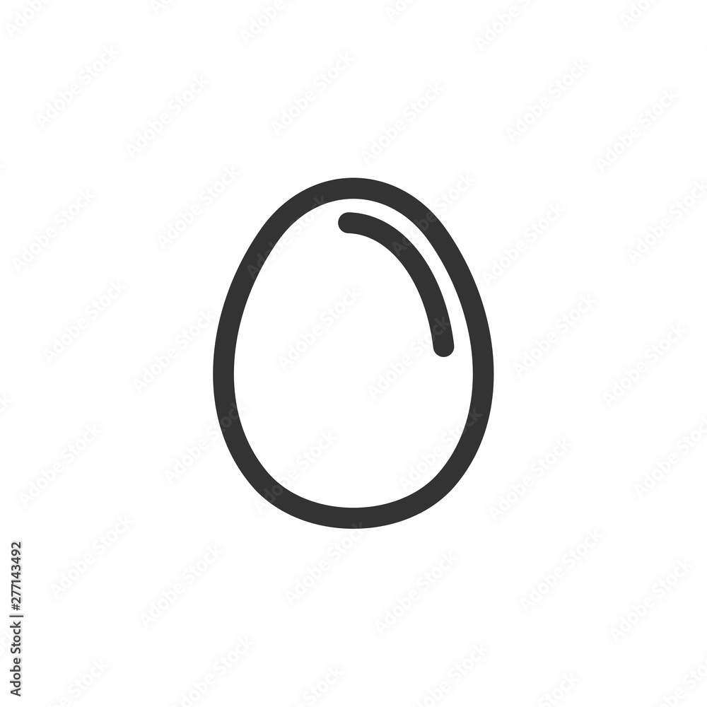 Aufkleber egg icon template black color editable. egg breakfast food symbol vector sign isolated on white back