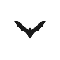 Bat logo template design vector
