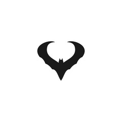 Bat logo template design vector
