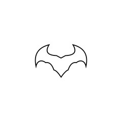 Bat logo template design vector