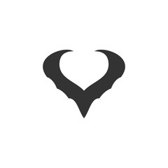 Obraz premium Bat logo template design vector