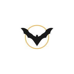 Bat logo template design vector