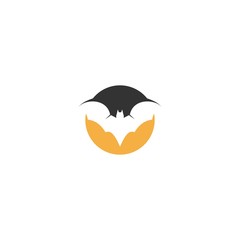 Bat logo template design vector