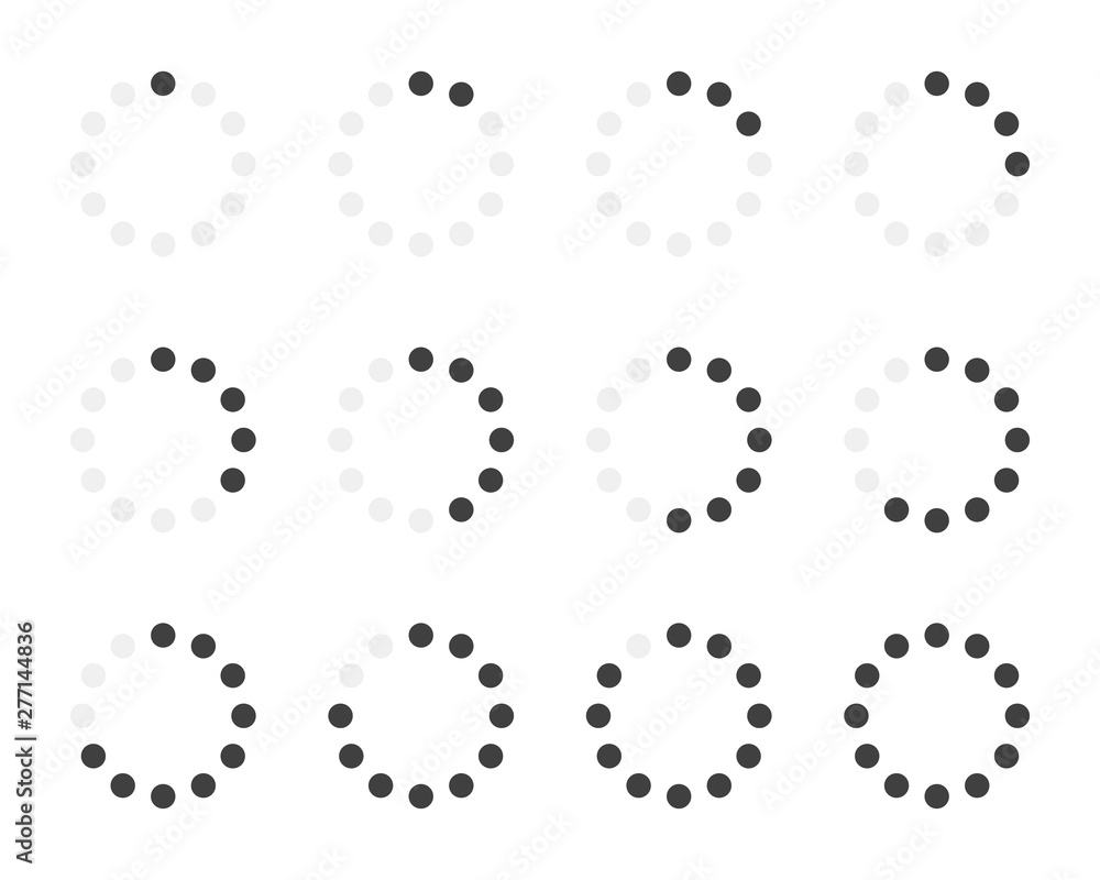 Poster loading icon. load set. upload icons. loading bar. loader set. vector