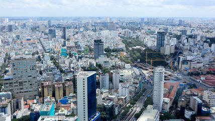 Cityscape of Saigon, Ho Chi Minh City