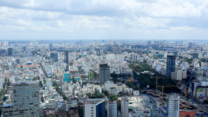 Fototapeta premium Cityscape of Saigon, Ho Chi Minh City