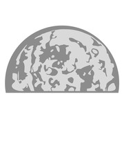 halbmond untergang mond planet zwergplanet trabant nacht leuchten krater rund kreis weltall welt himmel scheinen clipart design