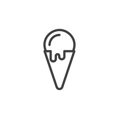 Ice Cream icon template black color editable. Ice Cream symbol vector sign isolated on white background. Simple logo vector illustration for graphic and web design.