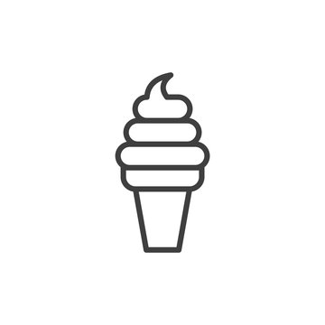 Ice Cream icon template black color editable. Ice Cream symbol vector sign isolated on white background. Simple logo vector illustration for graphic and web design.