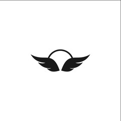 wing logo template design vector