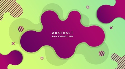 Dynamic Modern Fluid gradient background with geometric shapes composition