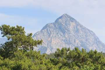 Turkey mountain views at dawn region of Antalya