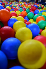 Fototapeta na wymiar colorful balls on a white background