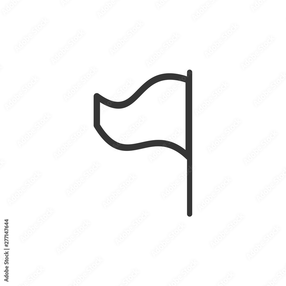 Poster flag icon template black color editable. flag symbol vector sign isolated on white background. simpl