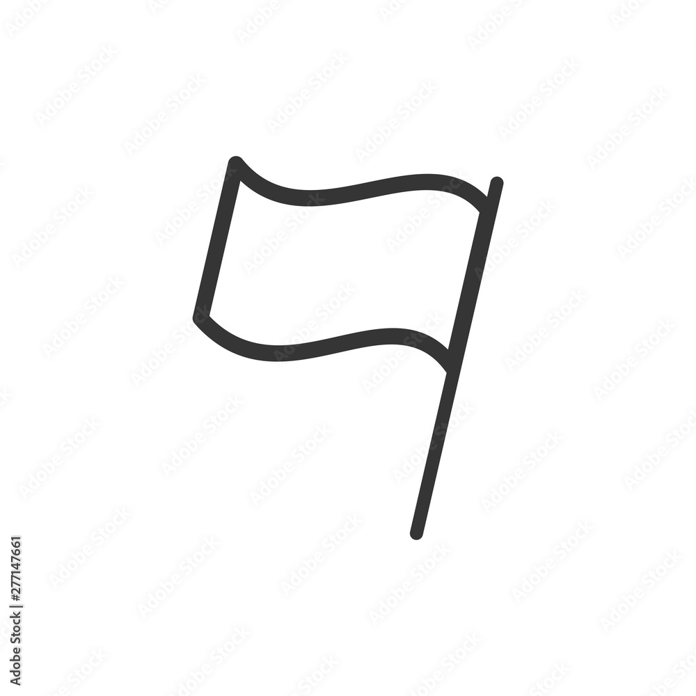 Poster flag icon template black color editable. flag symbol vector sign isolated on white background. simpl