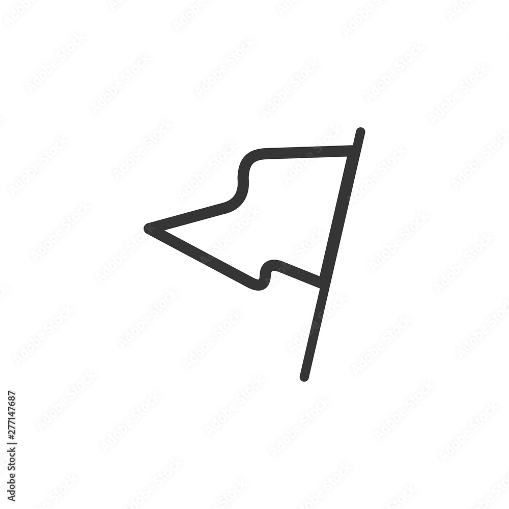 Poster flag icon template black color editable. flag symbol vector sign isolated on white background. simpl