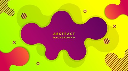 Dynamic Modern Fluid gradient background with geometric shapes composition