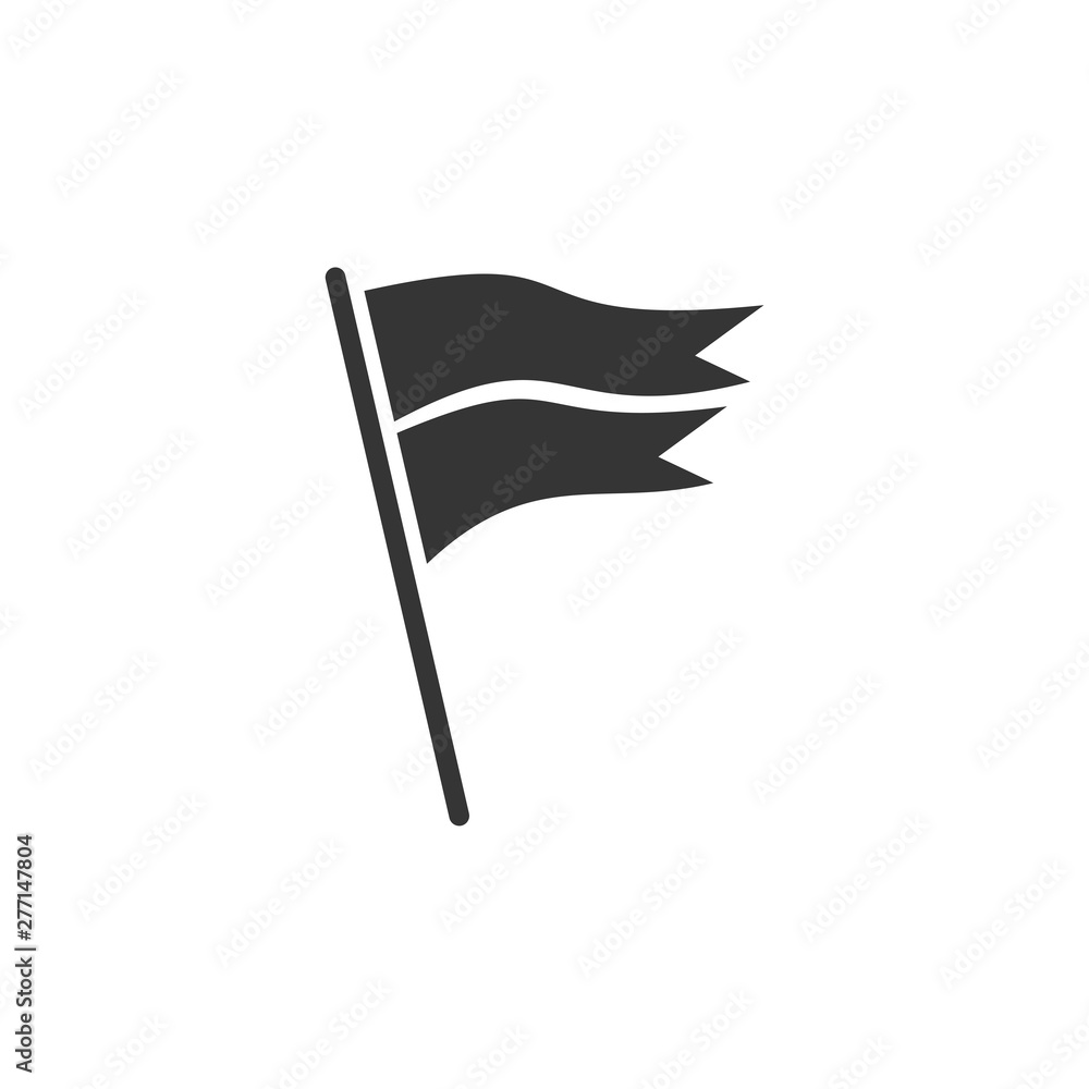 Poster flag icon template black color editable. flag symbol vector sign isolated on white background. simpl