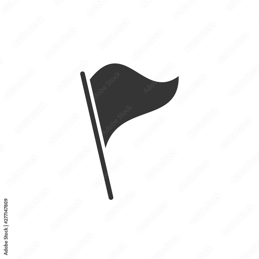 Poster flag icon template black color editable. flag symbol vector sign isolated on white background. simpl