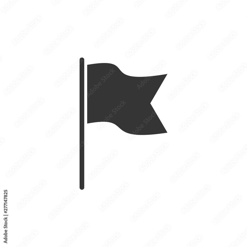 Poster flag icon template black color editable. flag symbol vector sign isolated on white background. simpl