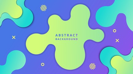 Dynamic Modern Fluid gradient background with geometric shapes composition