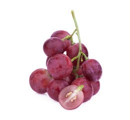 red grape isolated on white background
