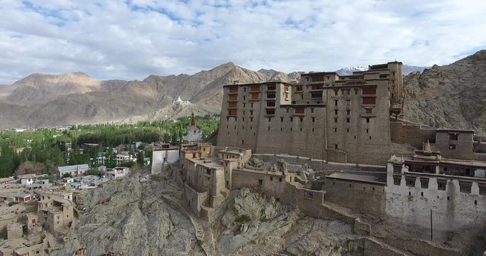 Leh Palace is a former royal palace overlooking the Ladakhi Himalayan town of Leh. A precursor to the Potala Palace in Lhasa, Tibet, the palace was built by King Sengge Namgyal in the 16th century.
