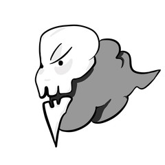 Obraz premium smoked skull