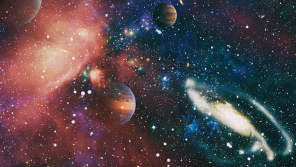 Bursting Galaxy - Elements of This Image Furnished by NASA