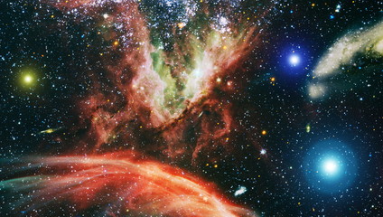 Galaxy in space, beauty of universe, black hole. Elements furnished by NASA ,