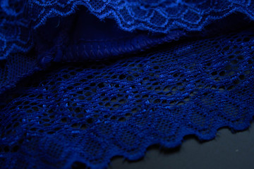 lace blue texture, cloth knickers, background