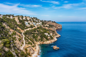 Javea Playa Ambolo beach in Xabia near Alicante, Spain