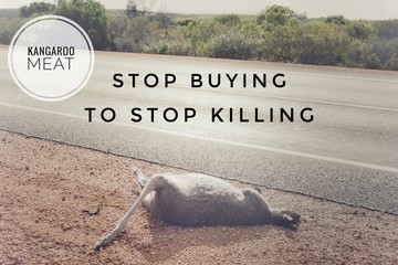 Image with wordings or quotes - Stop buying to stop killing